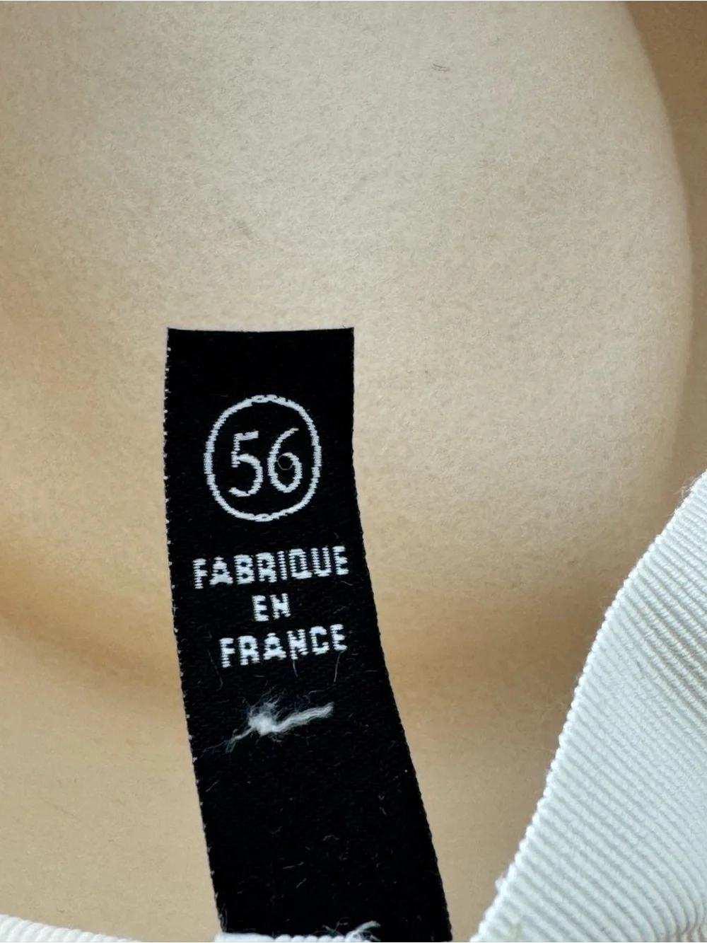 Van Palma Le Paul Wool Felt Hat Off White Size 56 Small Made France